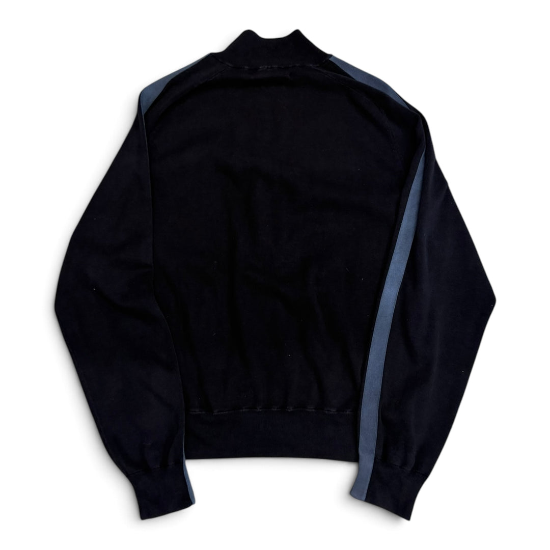 Vintage Polo Ralph Lauren Full Zip Knitted  Jumper Navy (XL)