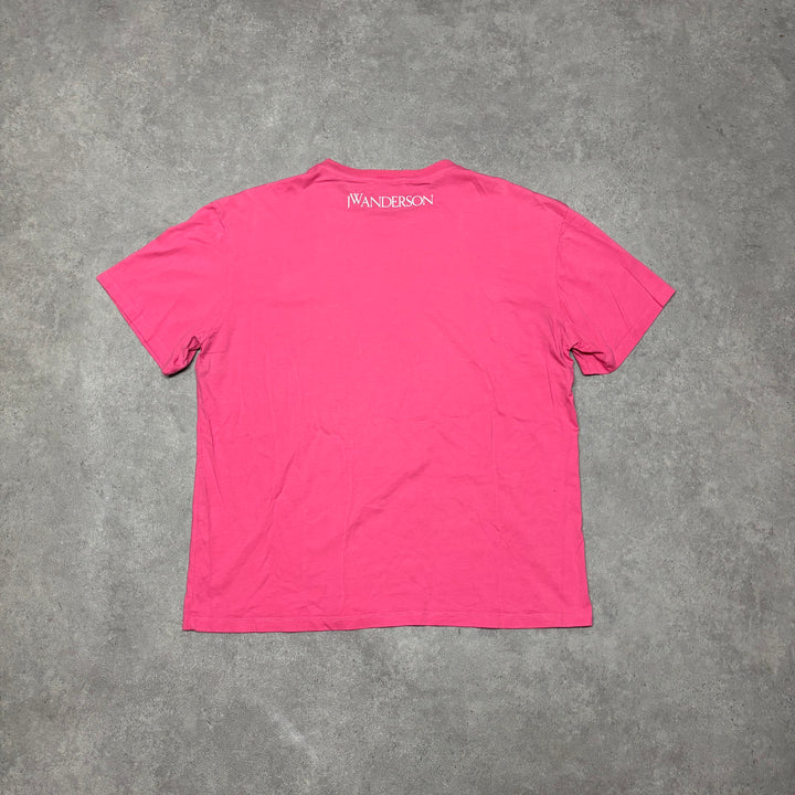 J.W Anderson x Tom Of Finland Pink Graphic T-Shirt (XL)