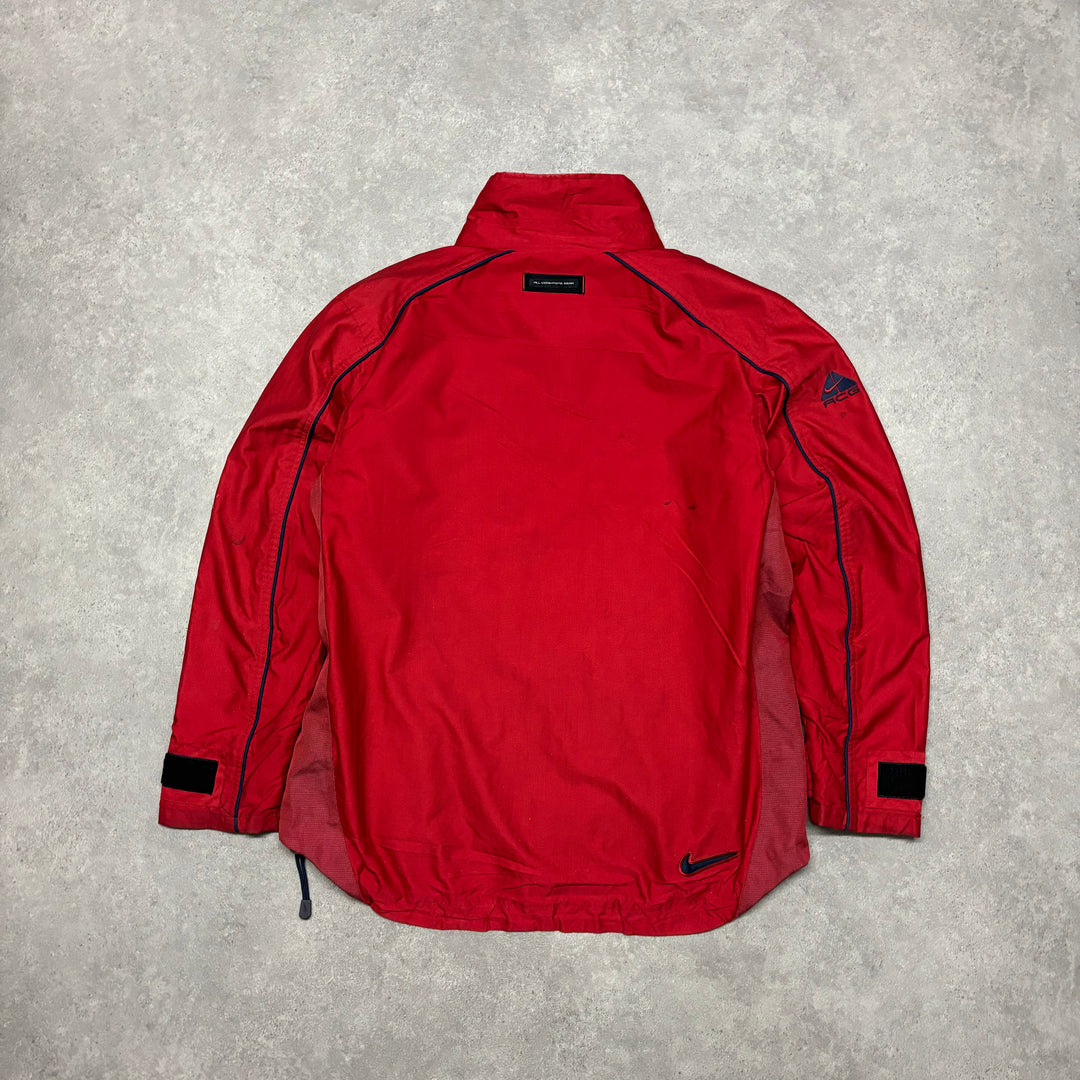 90’s Vintage Nike ACG Red Technical Jacket (L)