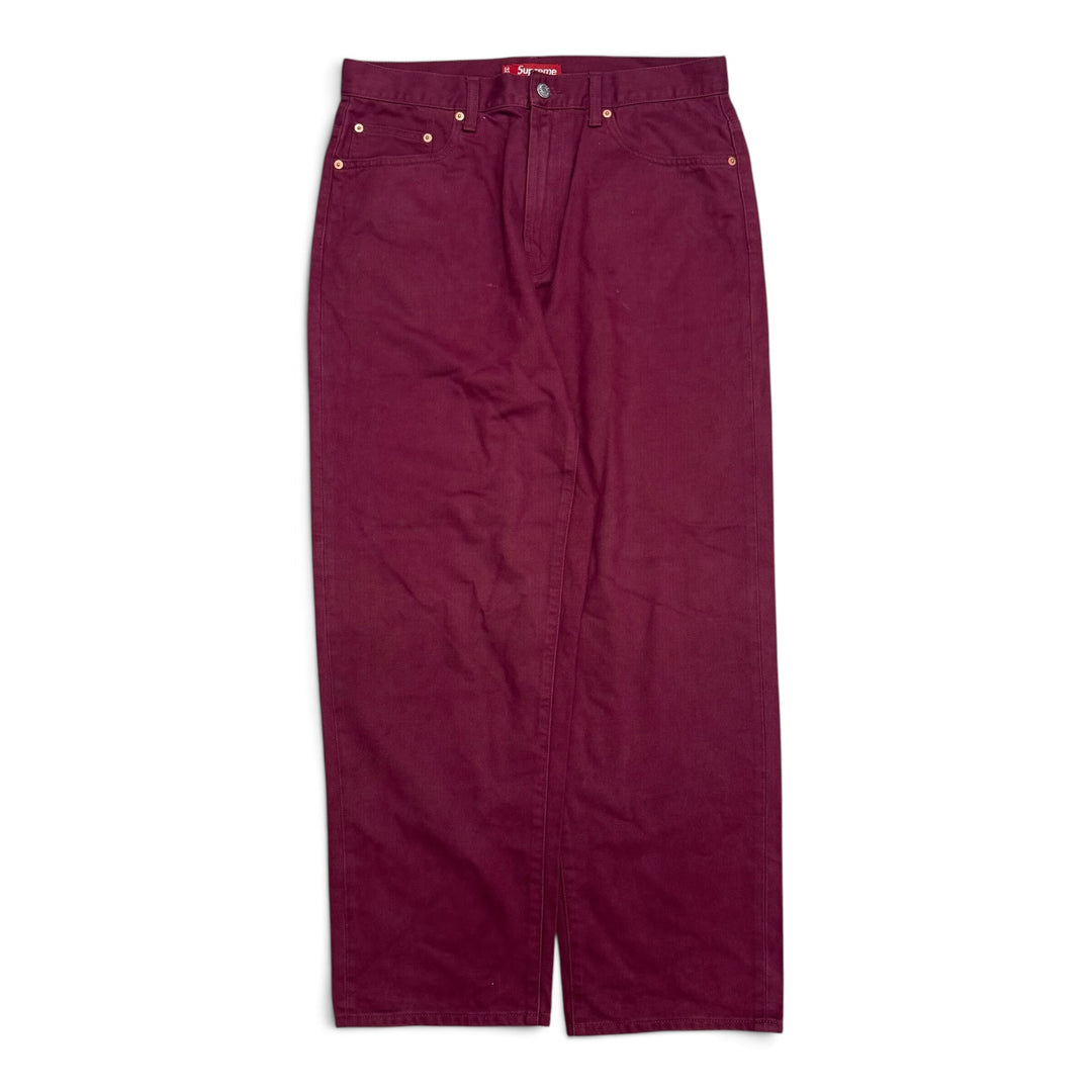 Supreme Classic Logo Baggy Jeans Purple (32)