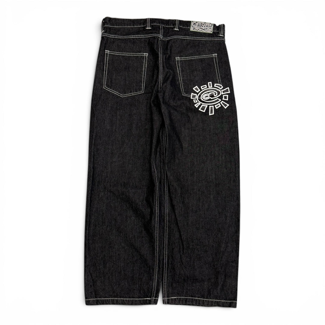 Always Do What You Should Do Baggy Jeans Black (XXL)