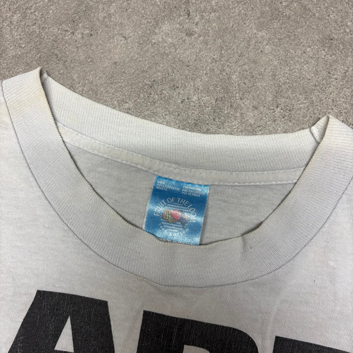 Vintage The Power Of Lard White Graphic T-Shirt (L)