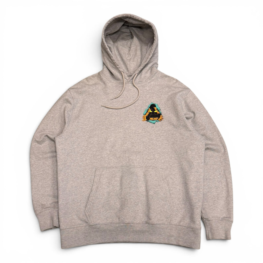 Palace Tri-Ripper Grey Pullover Hoodie (XL)