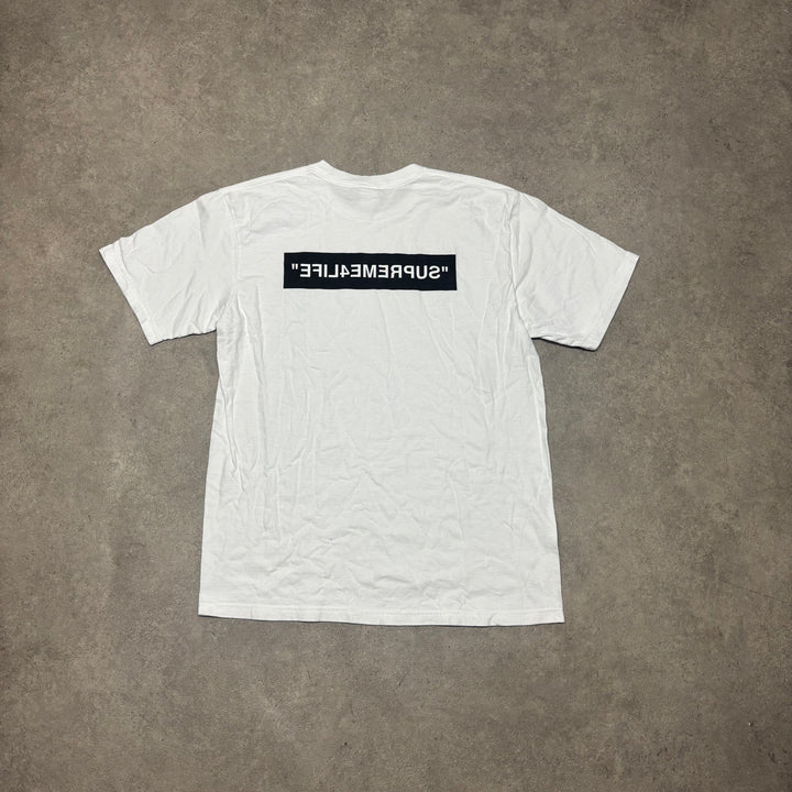 Supreme New York White Graphic T-Shirt (L)