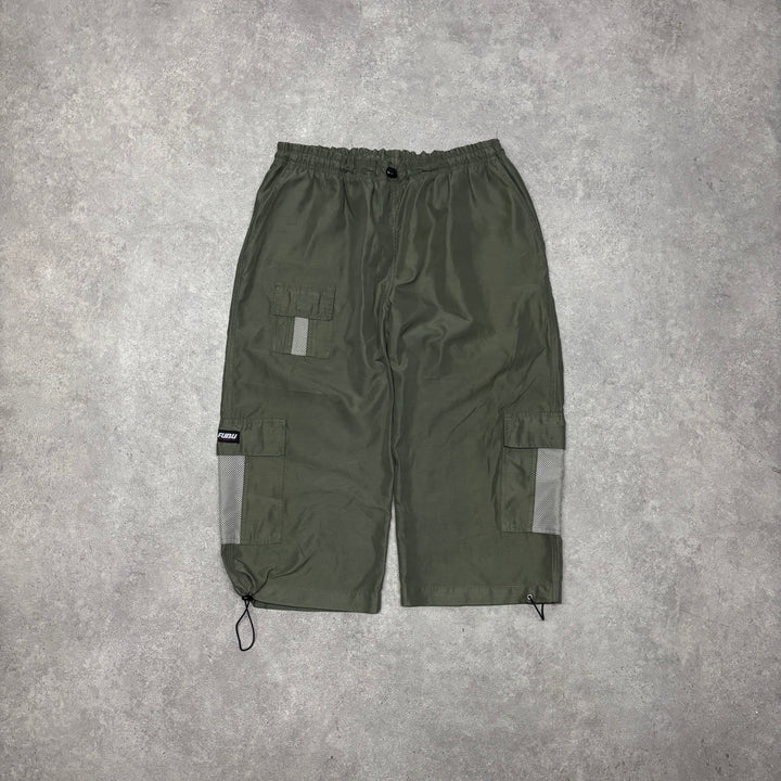 Vintage Fubu Long Khaki Shorts (XXL)