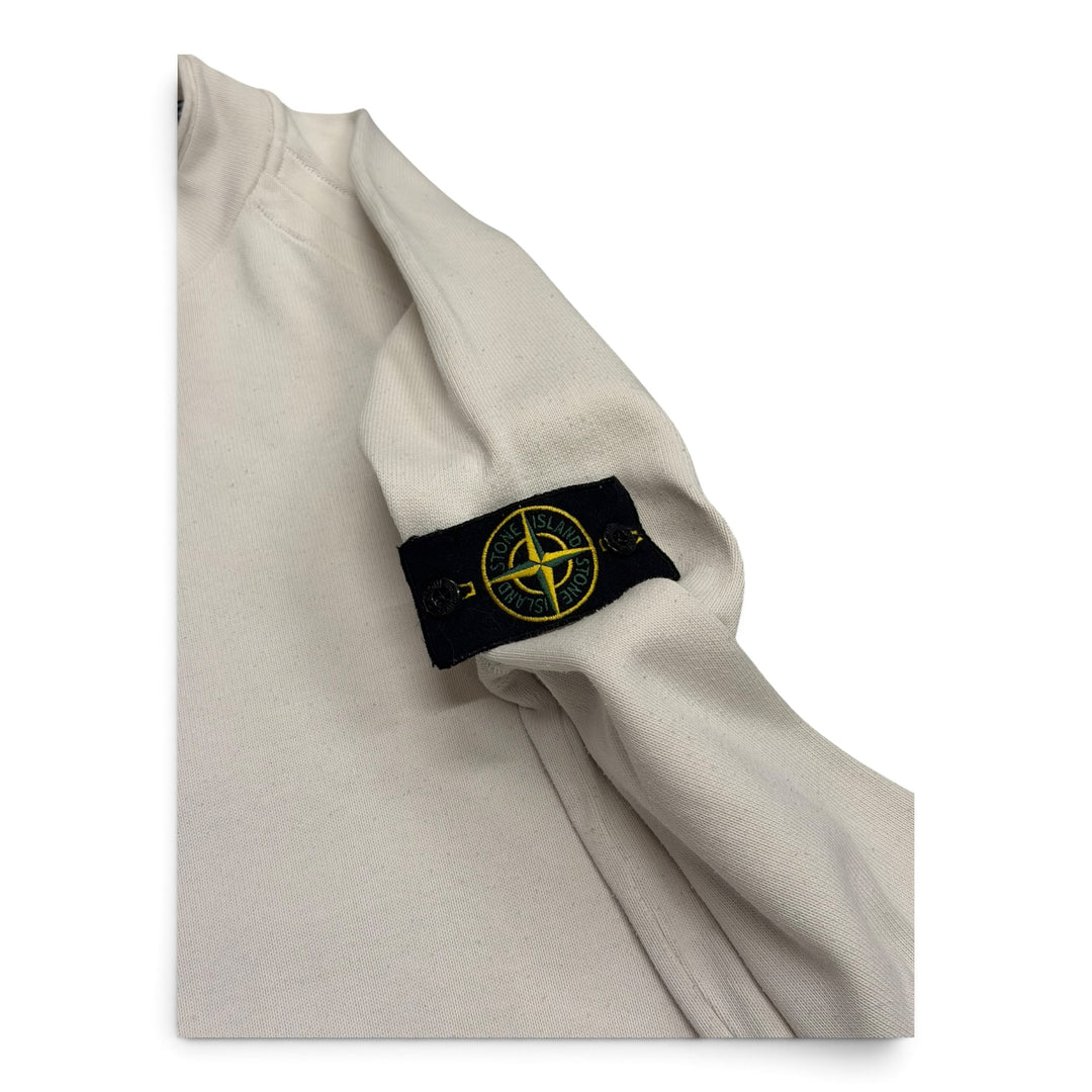 Vintage Stone Island Crew Neck Knitted Jumper White (L)