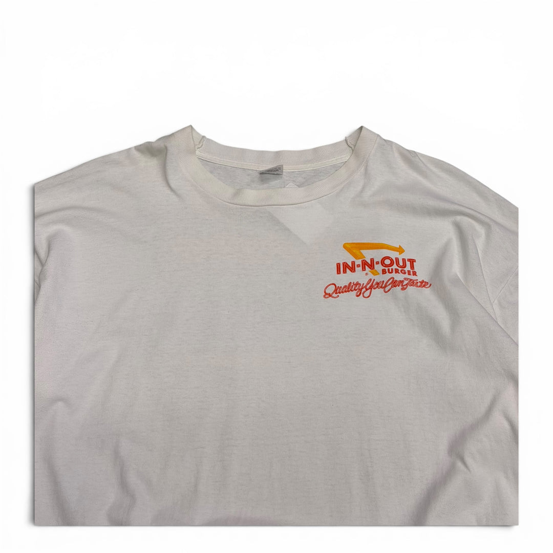 90's Vintage IN-N-OUT White Graphic T-Shirt (3XL)