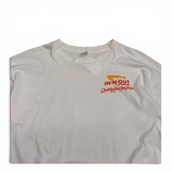 90's Vintage IN-N-OUT White Graphic T-Shirt (3XL)