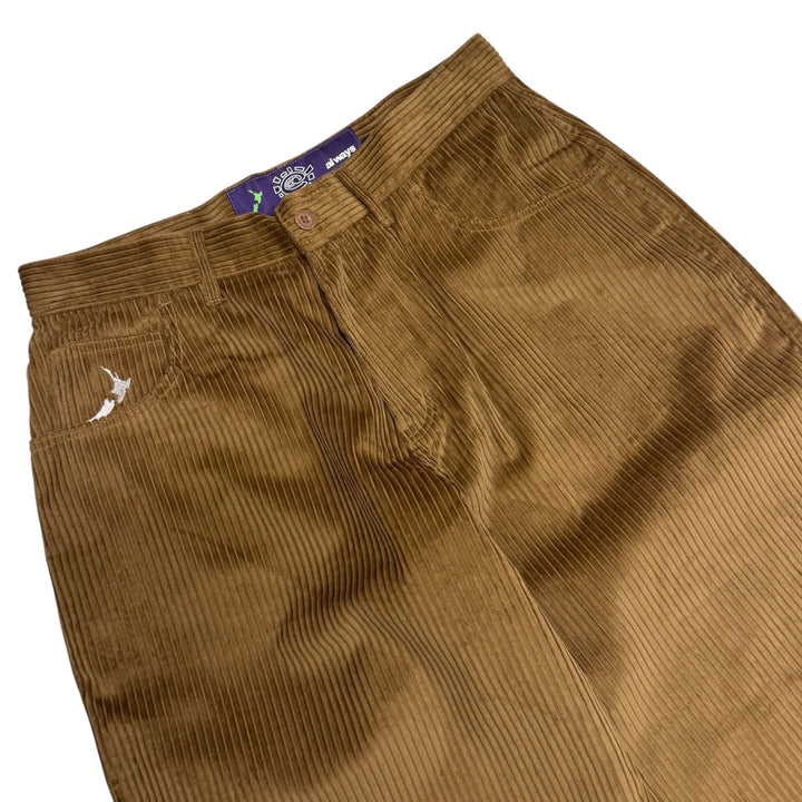 Always Do What You Should Do Brown Corduroy Trousers (L)