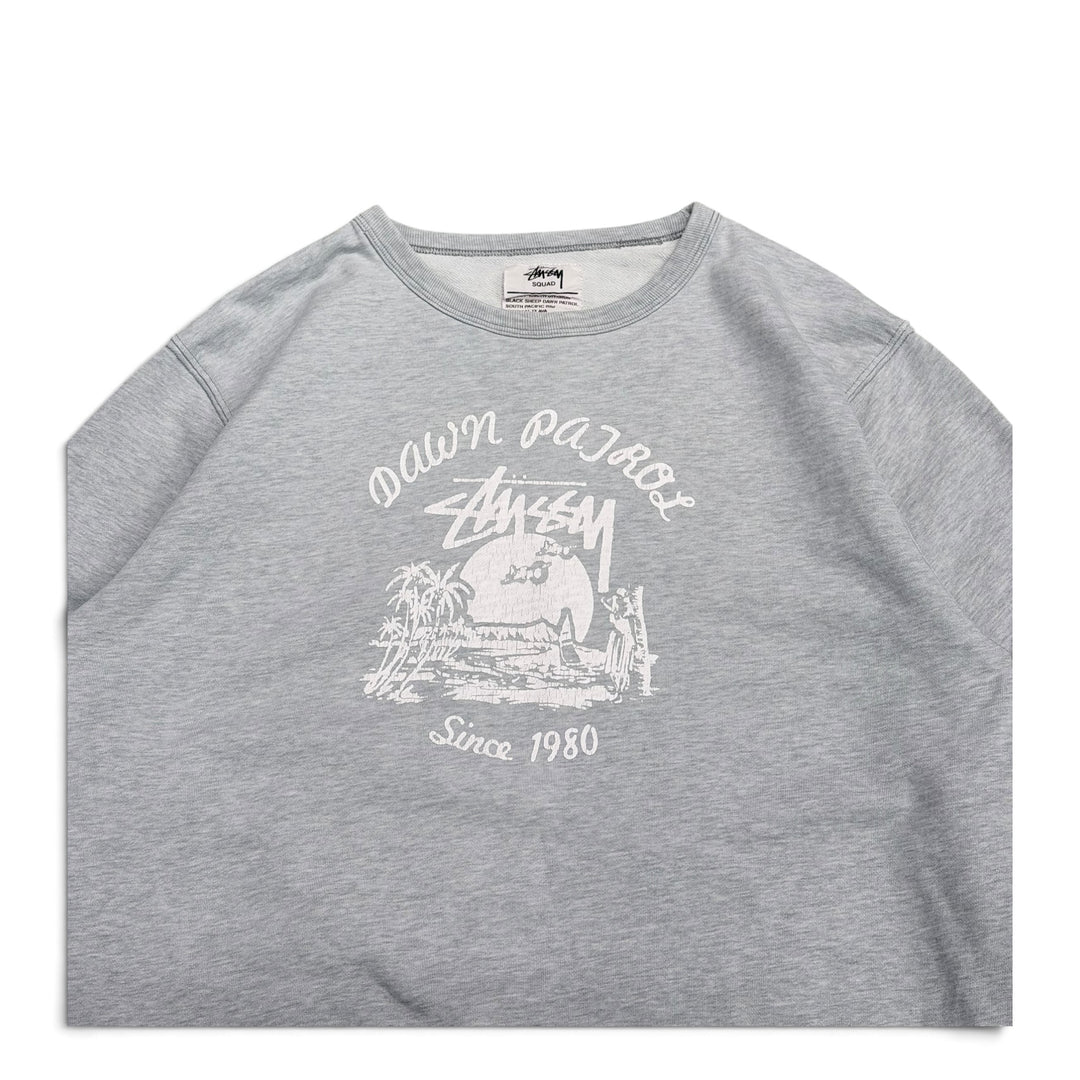 Stussy Down Patrol Crew Neck Sweatshirt Grey (M)