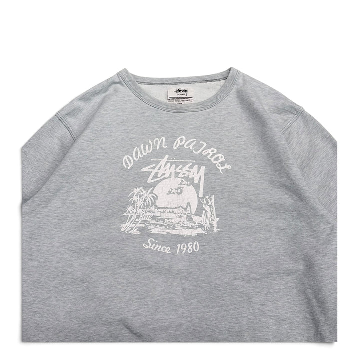 Stussy Down Patrol Crew Neck Sweatshirt Grey (M)