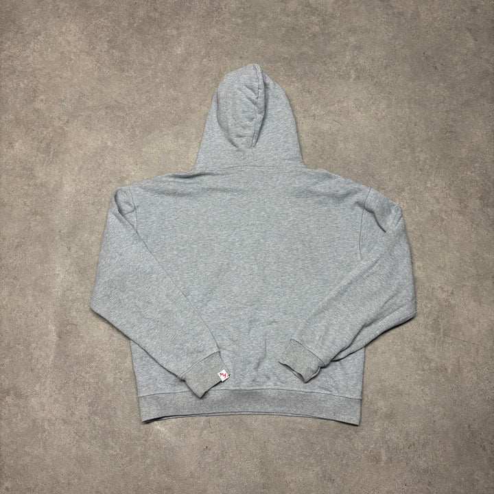 Sumibu Grey Spell Out Pullover Hoodie (L)