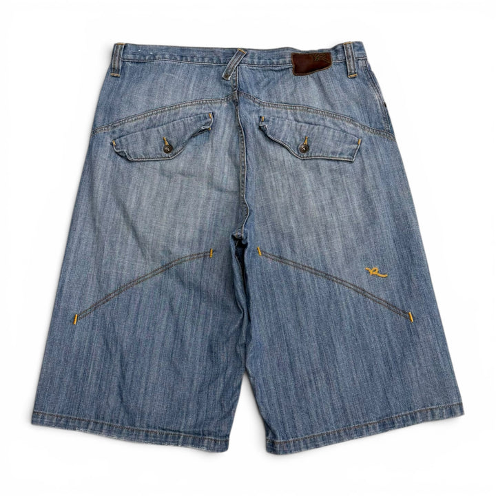 Vintage Roca Wear 90's Baggy Denim Shorts Blue (38")