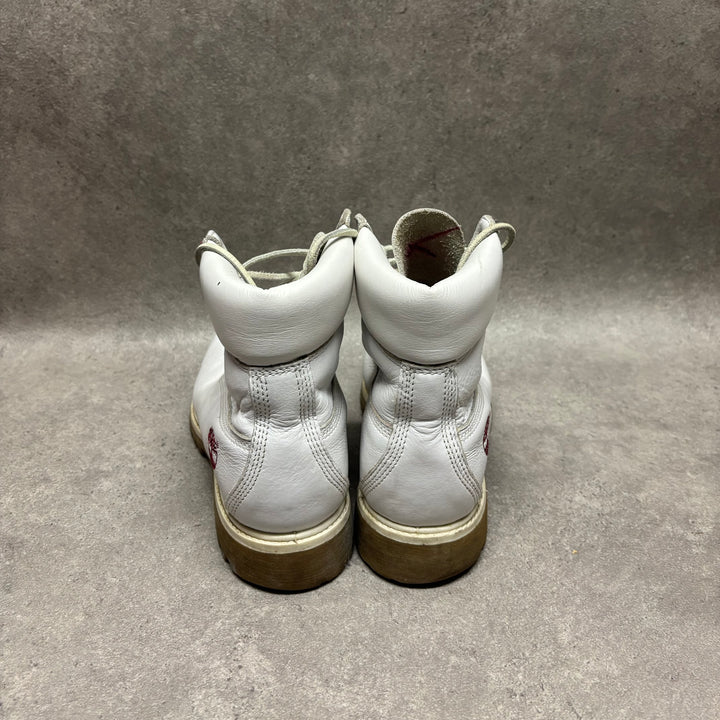 Vintage Timberland White Leather Boots (UK8)