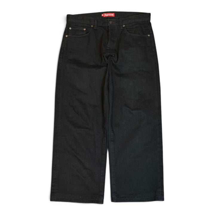 Supreme Black Bagyy Denim Jeans (32)