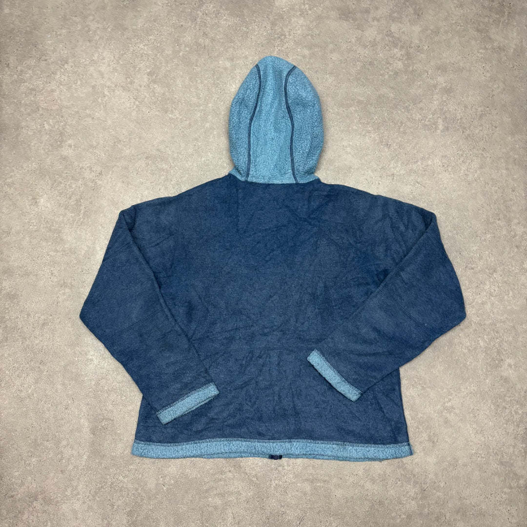 Vintage Patagonia Synchilla Blue Hooded Full Zip Fleece (Women's L)