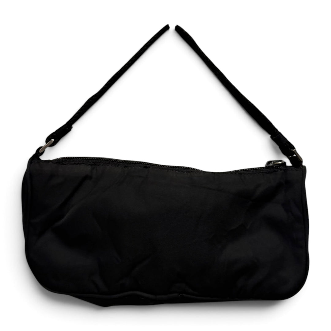 Prada Mini Nylon Handbag Pouch Black