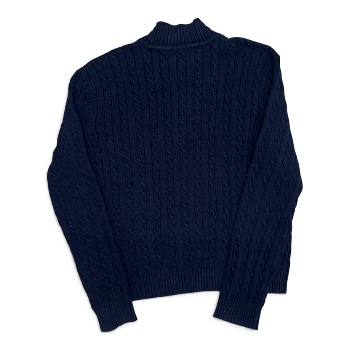 Vintage Polo Ralph Lauren Navy Cable Knitted Jumper (M)