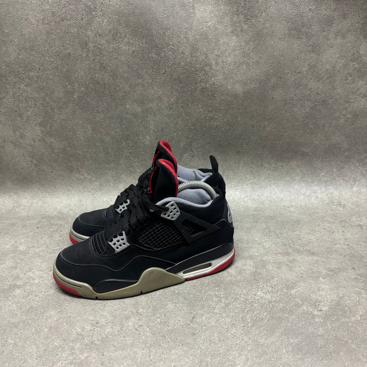 2019 Air jordan 4 Retro Black/Fire Red/Cement Grey (UK5)