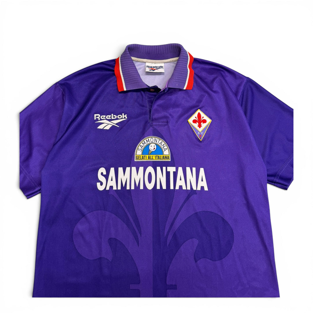 1995-97 Fiorentina Home Football Shirt Purple (L)