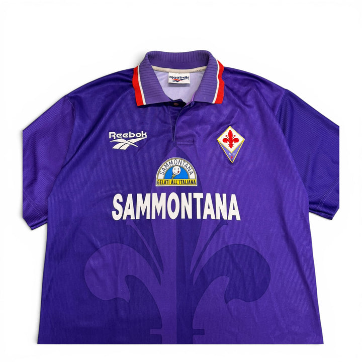 1995-97 Fiorentina Home Football Shirt Purple (L)