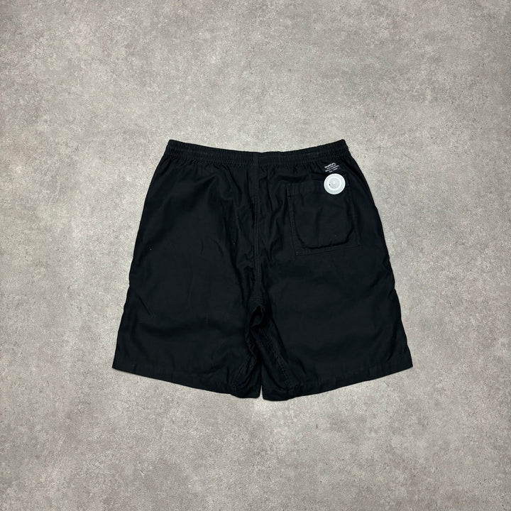 Supreme Black Elastic Waist Shorts (M)