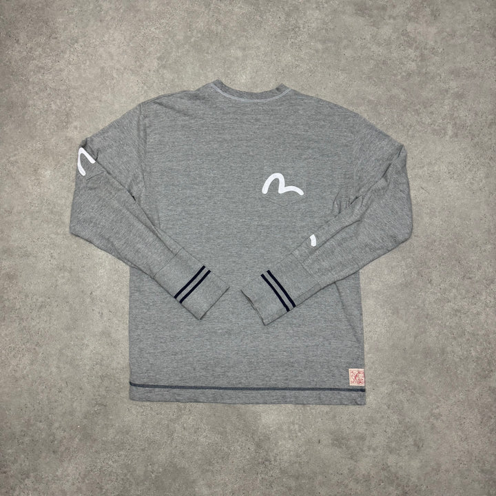 Evisu Grey Pocket Longsleeve T-Shirt (L)