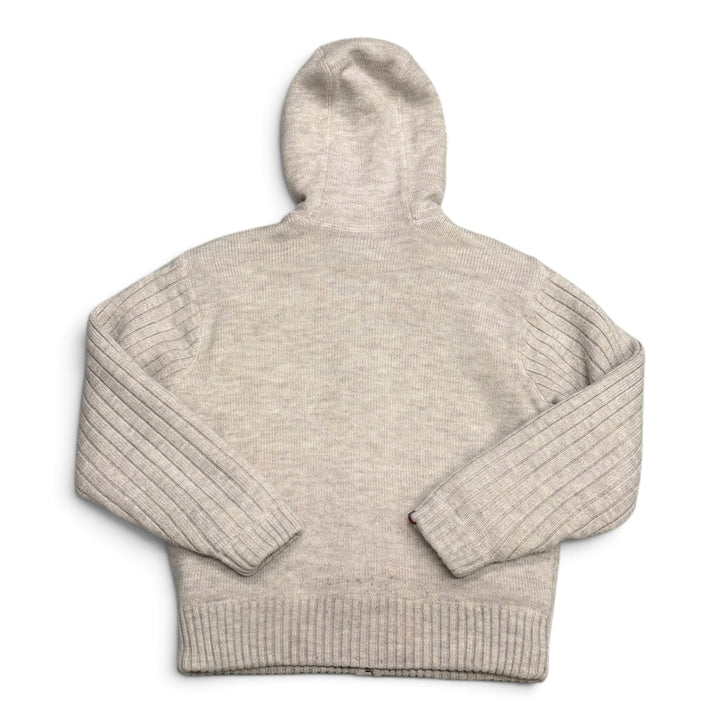 Vintage Schott Fleece Lined Zip Up  Hoodie Beige (XL)