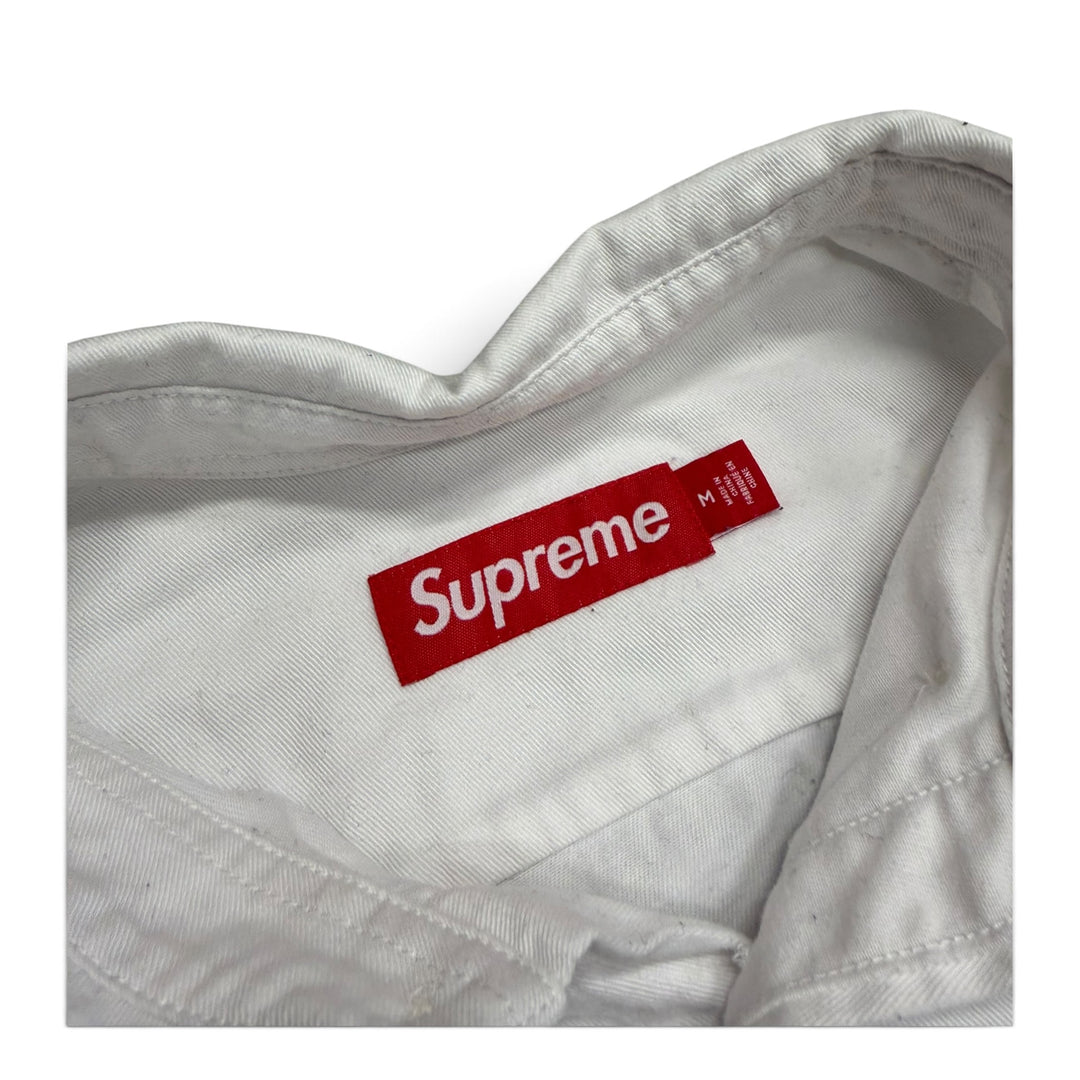 Supreme Loose White heavy Cotton Oxford Shirt (M)