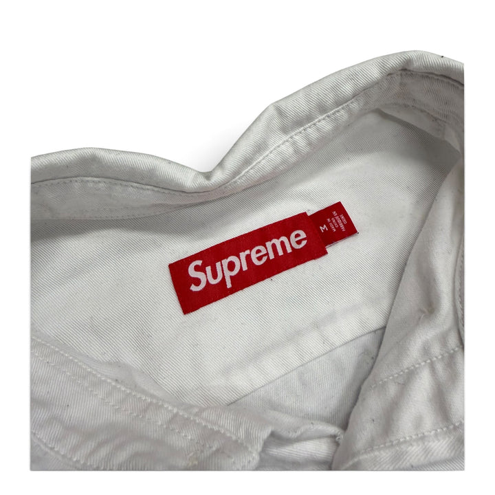 Supreme Loose White heavy Cotton Oxford Shirt (M)