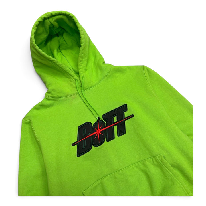 Bott Lime Green Spell Out Pullover Hoodie (M)