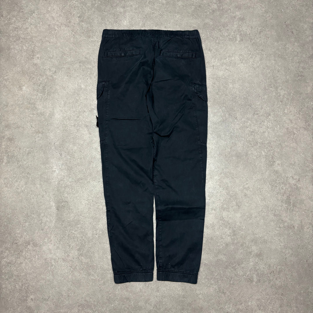 Stone Island Navy Cargo Trousers (34R)