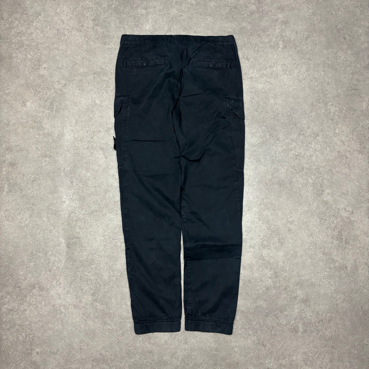 Stone Island Navy Cargo Trousers (34R)