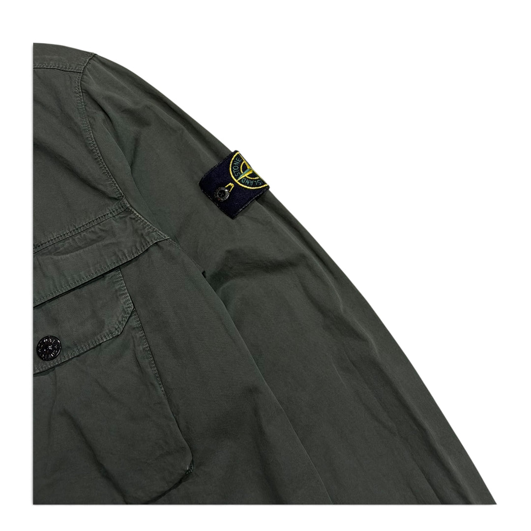 Stone Island Full Zip Up Jacket Green (L)