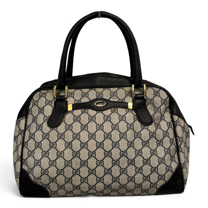 Gucci Monogram GG Boston Bag Grey