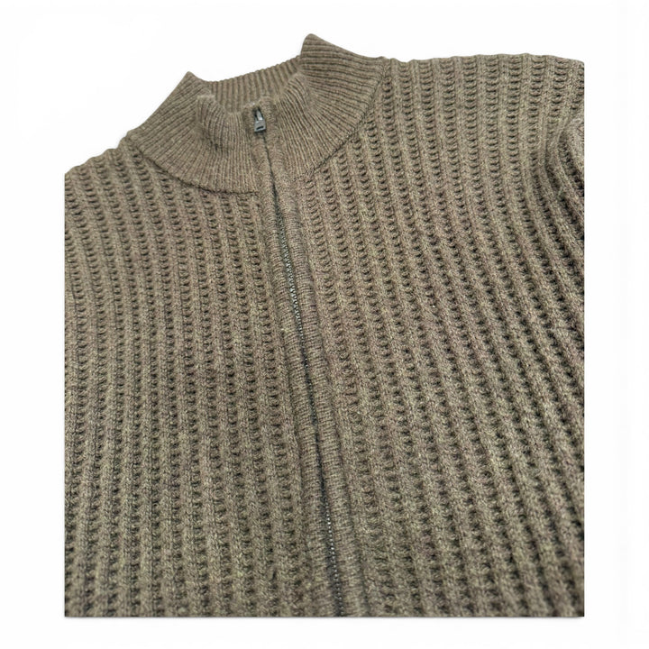 Stussy Patch Zip Up Jumper Green (S)