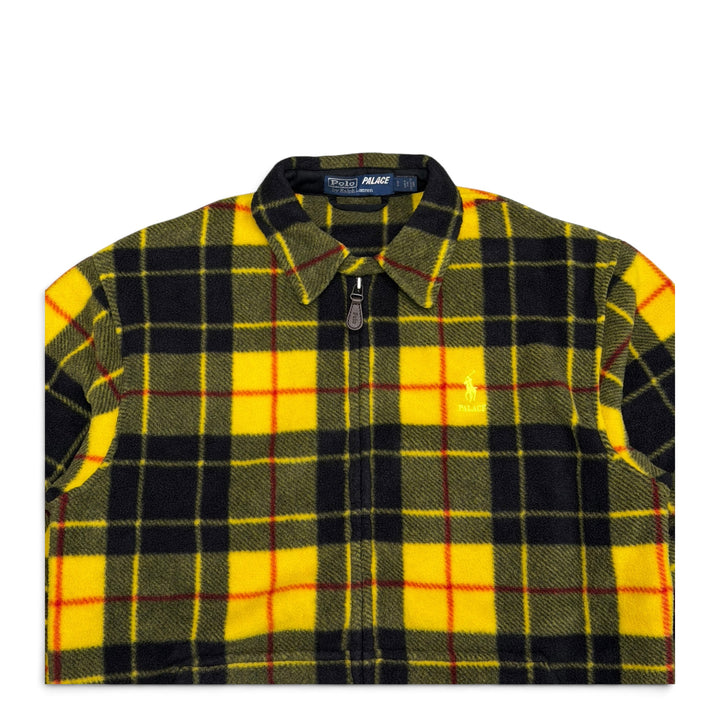 Palace x Polo Ralph Lauren Yellow Check Harrington Fleece Jacket (S)