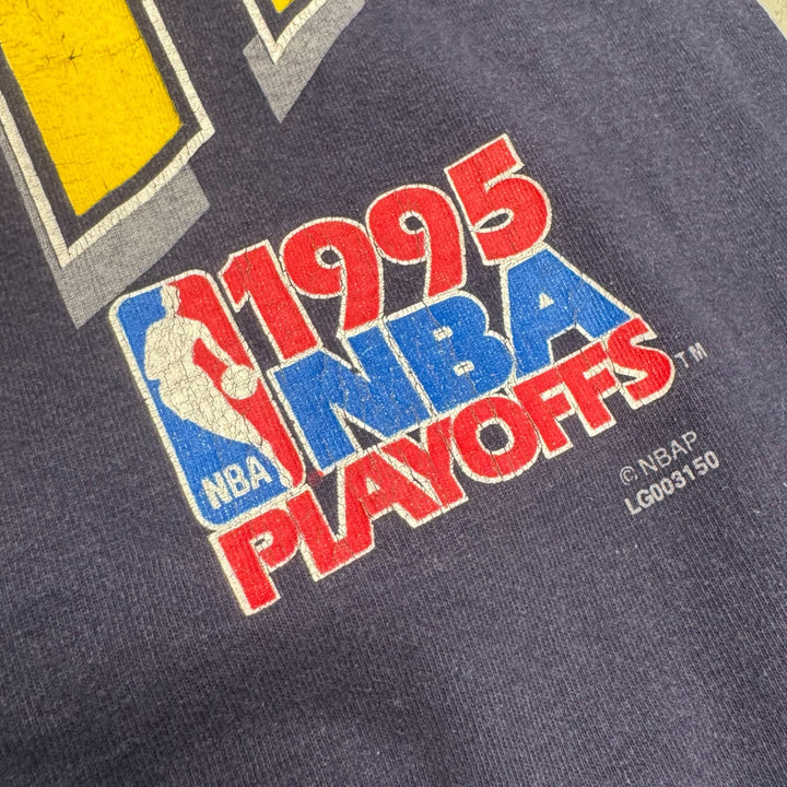 1995 Vintage Indiana Pacers Navy Graphic T-Shirt (L)