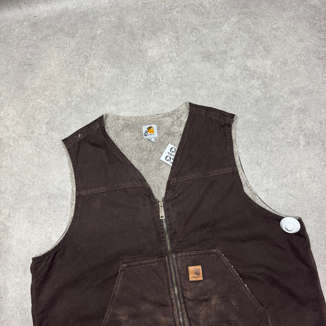 Vintage Carhartt Brown Workman Jacket (XXL)