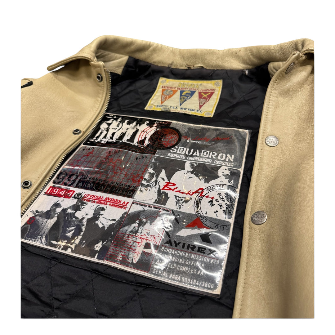 Vintage Avirex Leather Jacket (XXL)