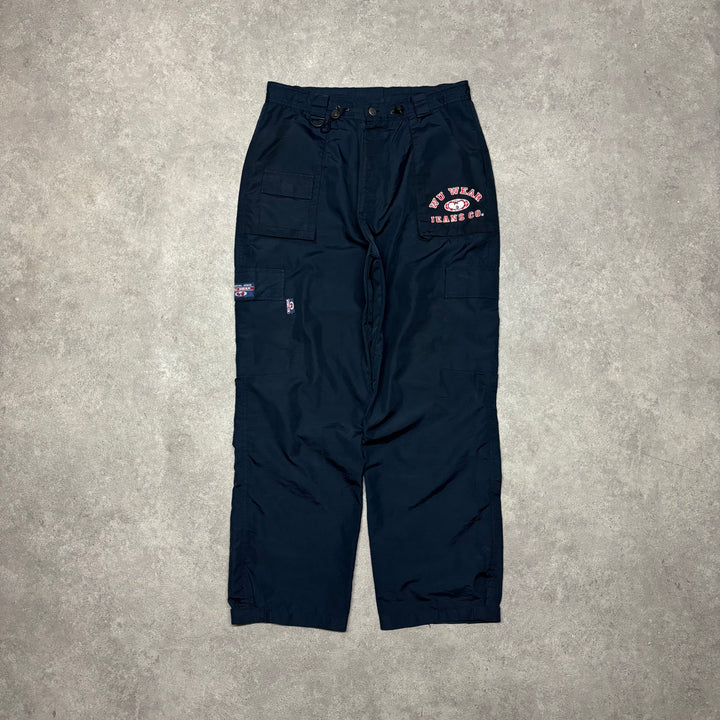 Vintage Wu Tang Clan Wu Wear Navy Lightweight Cargo Trousers (L)