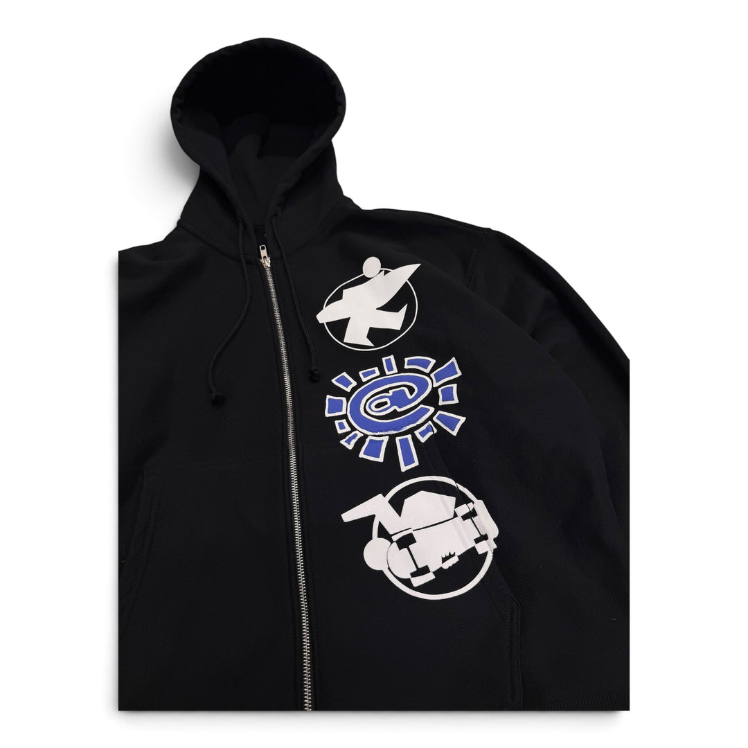 Stussy x Always Black Zip Up Hoodie (L)