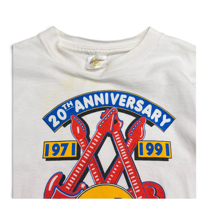 Vintage 20th Anniversary Hard Rock T shirt White (L)