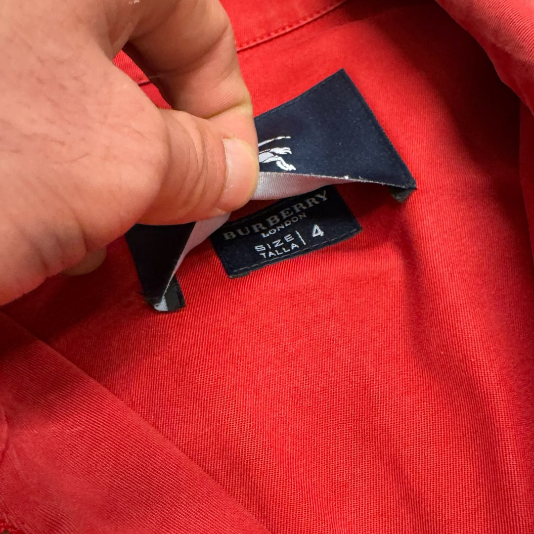 Vintage Burberrys Harrington Style Jacket Red (M)