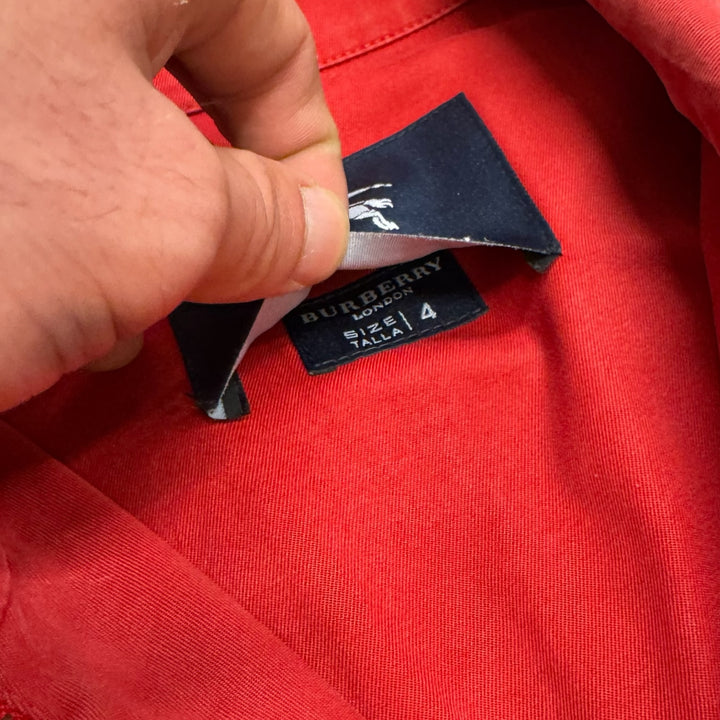 Vintage Burberrys Harrington Style Jacket Red (M)