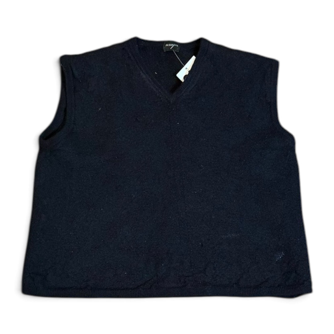 Vintage Jil Sander Wool Knitted Vest Top (UK8)