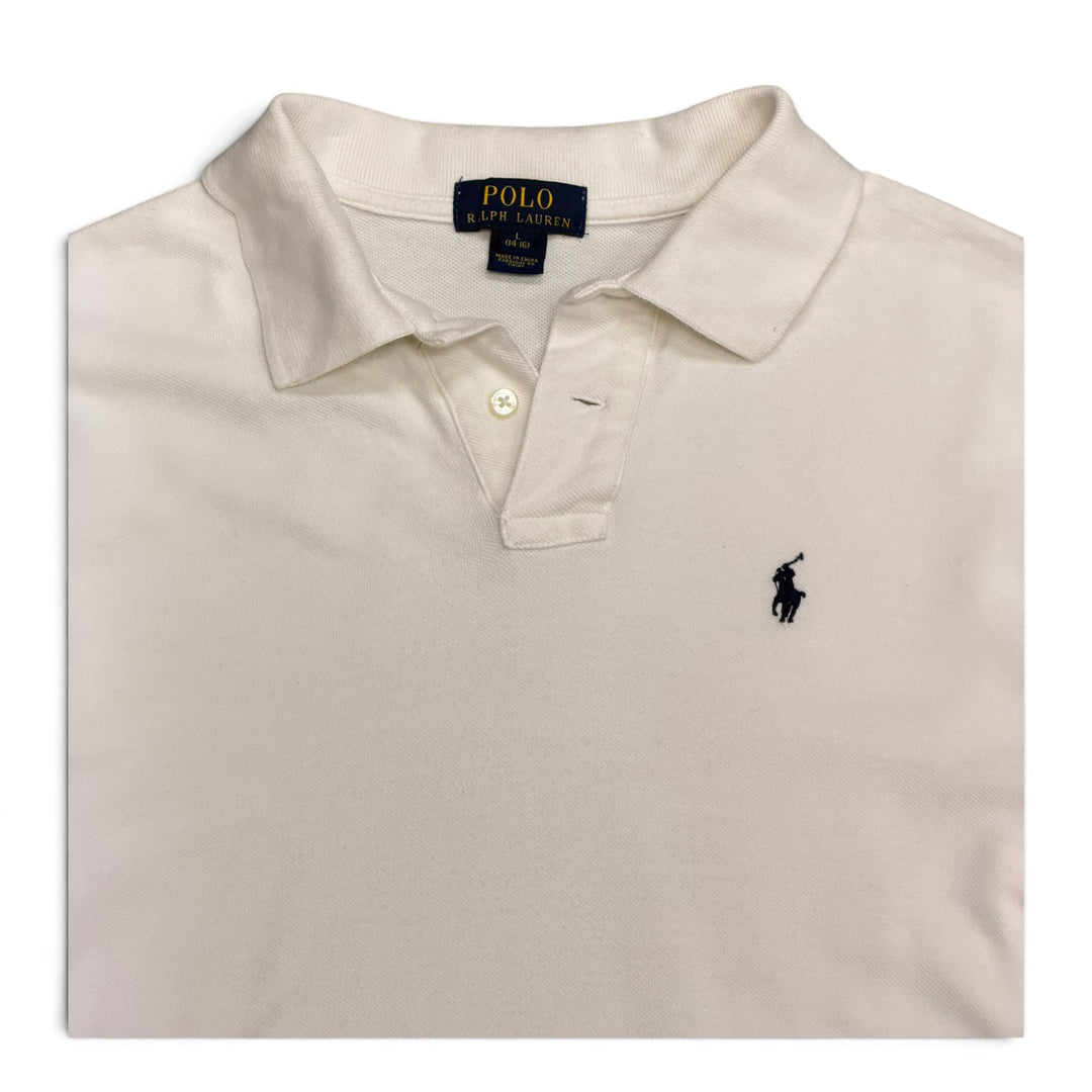 Polo Ralph Lauren Long Sleeve Polo Shirt White (L)