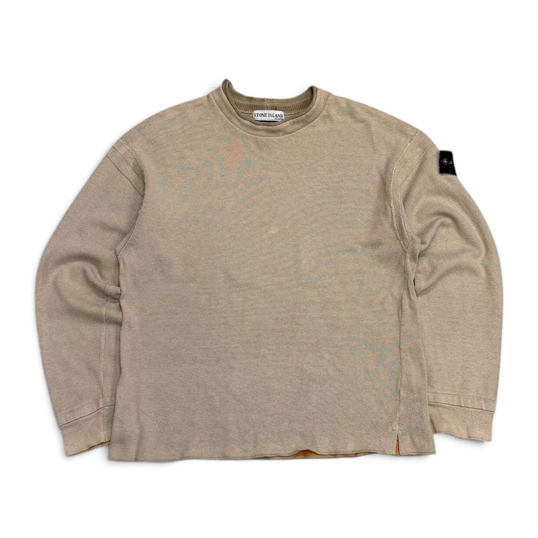 Vintage Stone Island Knitted Jumper Beige (M)