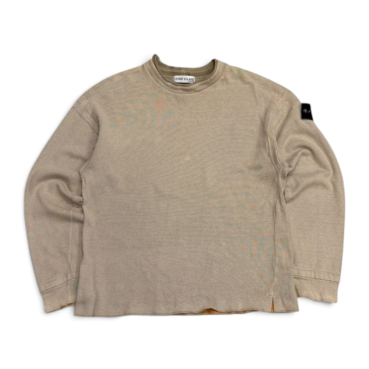 Vintage Stone Island Knitted Jumper Beige (M)