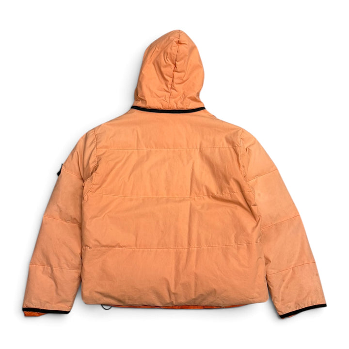Vintage Stone Island Waxed Cotton Puffer Jacket Pink (XL)